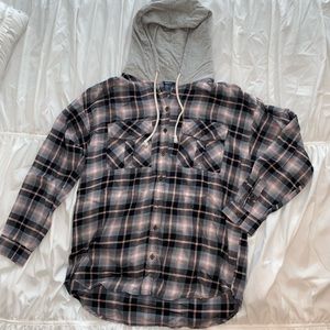 Hooded flannel